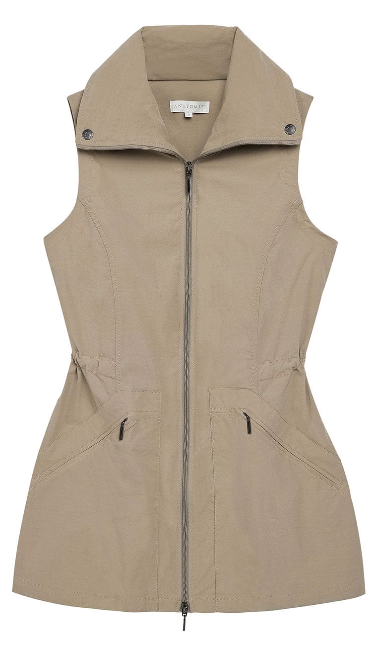 Delaney Vest in Khaki by Anatomie - shop Paula & Chlo for the best travel clothes for women.