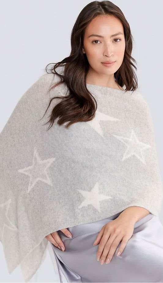 Taylor Star Topper by Alashan Cashmere - Paula & Chlo in Ash & White