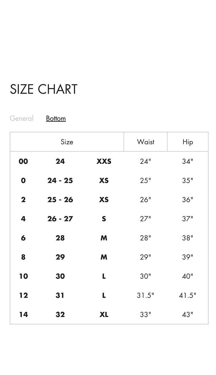 generation love bottom size chart