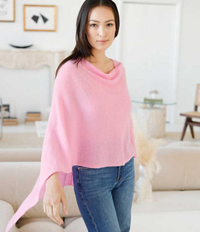 The 4 in one Claudia Nichole Cashmere Dress Topper. A one size fits all poncho. This cashmere topper can be worn 4+ ways. Choose from over 60 colors.