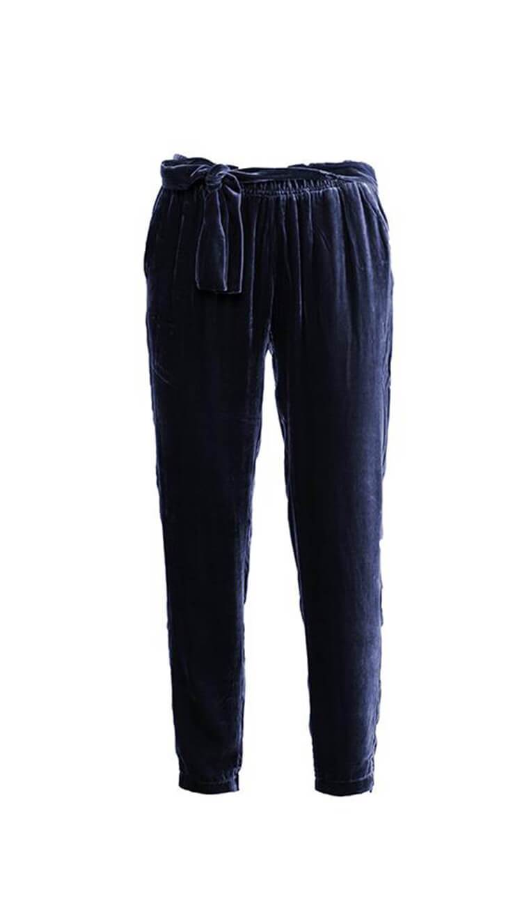 velvet blue pants