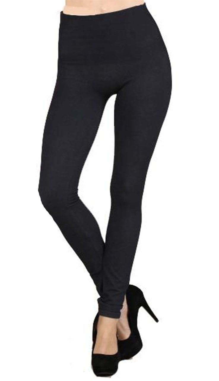 M. Rena High Waisted Tummy Tuck Leggings (One Size Fits Most) in
