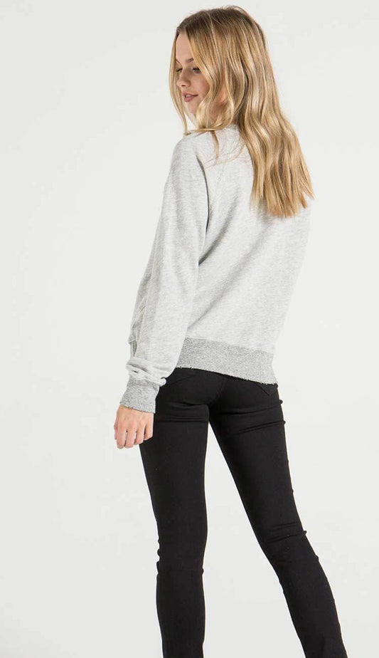 back view of belize sweatshirt