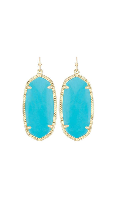 elle earrings by kendra scott in turquoise