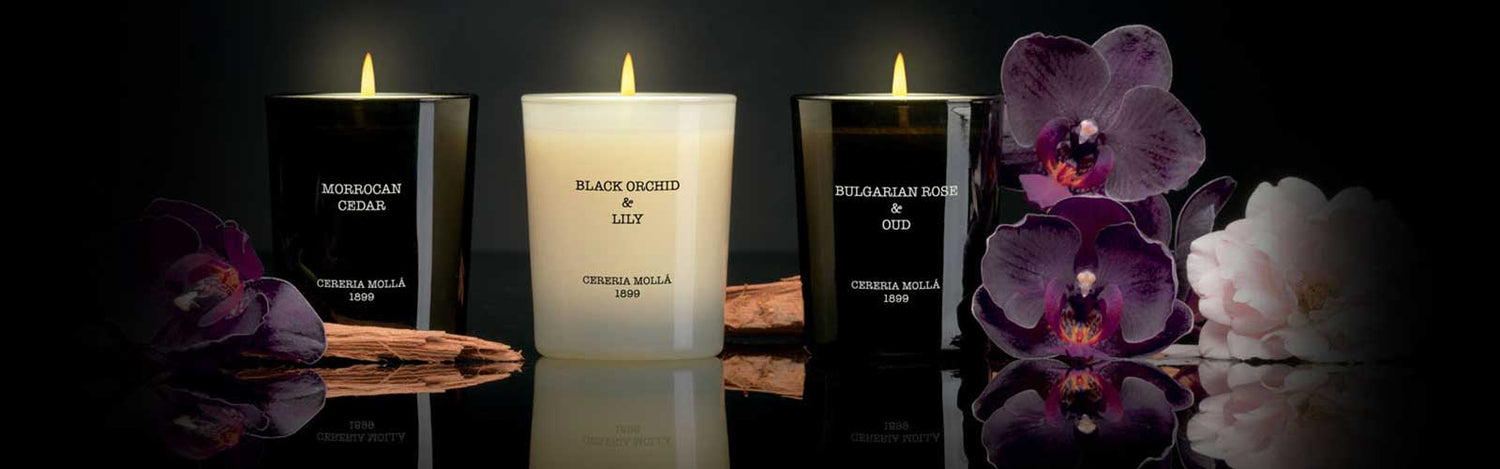 three Cereria Mollá Candles from Spain 