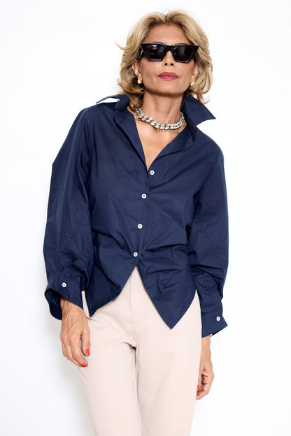 Alexis Shirt in Navy by A Shirt Thing at Paula in Chlo. 