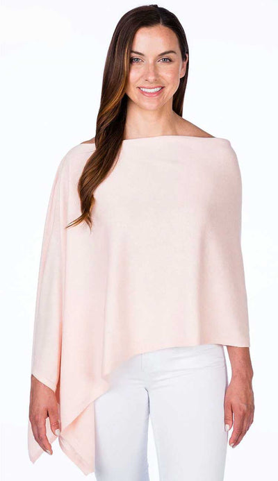 Blush Trade Wind Cashmere Blend Dress Topper Poncho by Alashan Cashmere