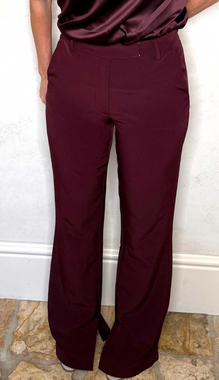 Cady Crepe Pants by generation love front view from paula and chlo.