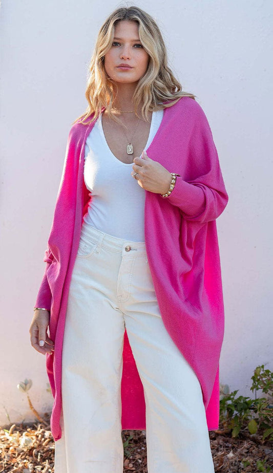 Chelsea Kimono Rose Pink by Mersea done in cotton cashmere | Paula and Chlo