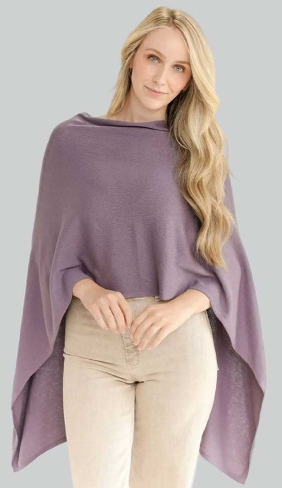 Eclipse Trade Wind Cashmere Blend Dress Topper Poncho by Alashan Cashmere