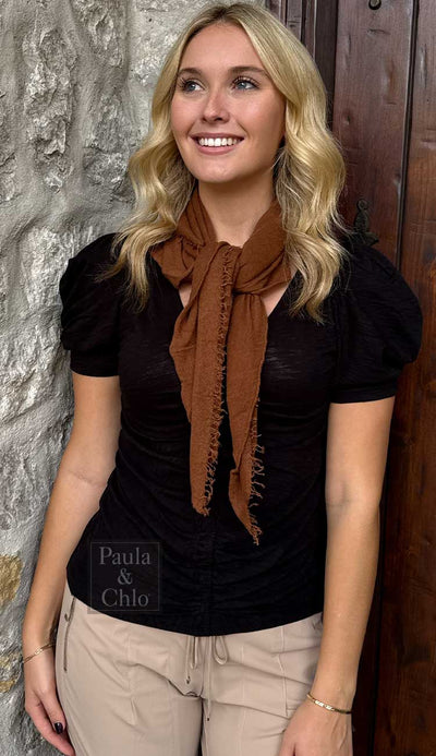 Grisal Mini Love  Scarf Gingerbread  Cashmere Scarf Paula and Chlo