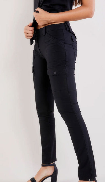 Kate Cargo Pants in Ultra lightweight fabric by Anatomie in Black side view - shop Paula & Chlo