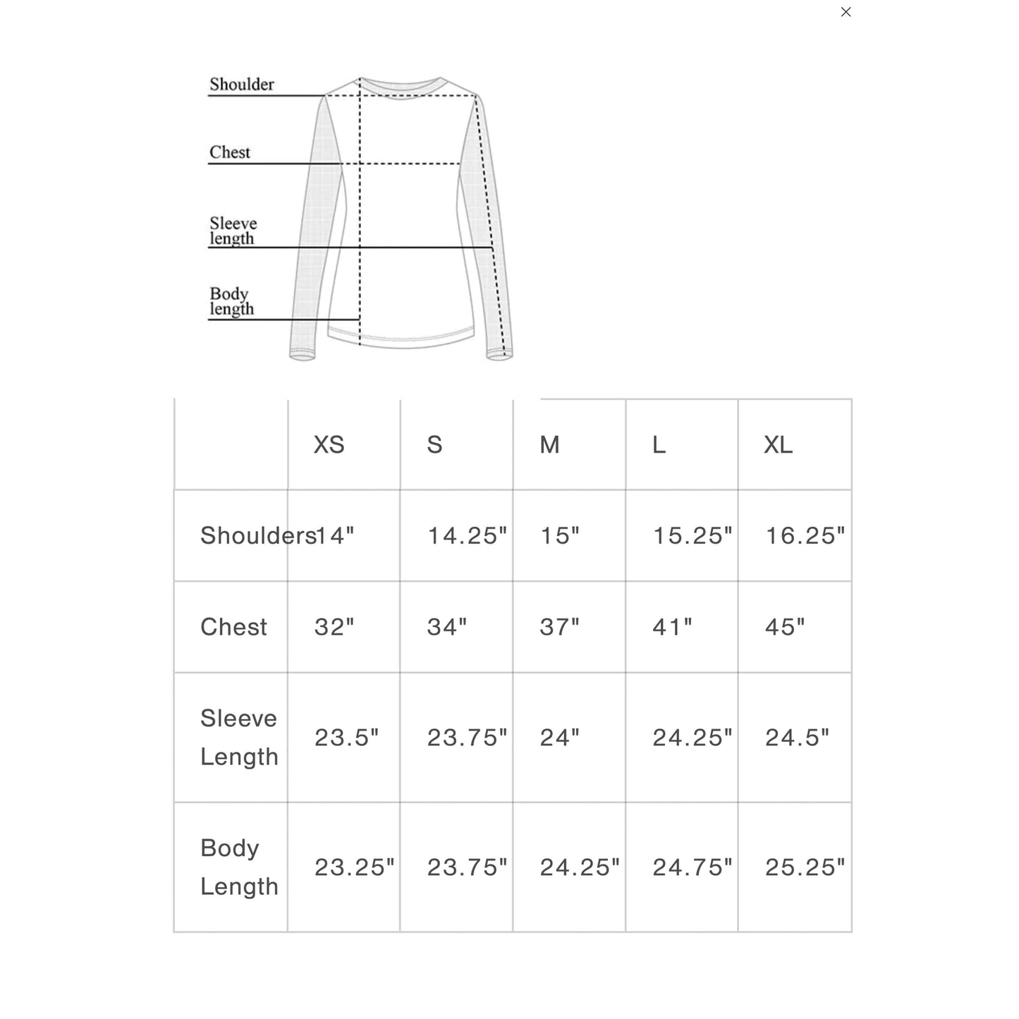 Anatomie Kim Mesh Top SIZE GUIDE