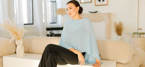 Claudia Nichole Cashmere  by Alashan Cashmere Company is famous for its blending of luxe details and exquisite design. They are known for their best selling Cashmere Dress Topper - our most popular accessory. Perfect cozy accessory for fall.