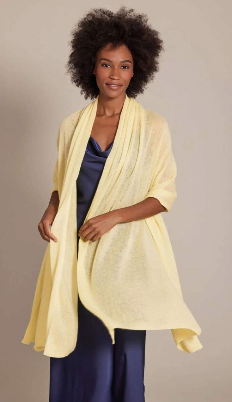 Breezy Travel Wrap by Alashan Cashmere at Paula and Chlo LIMELIGHT