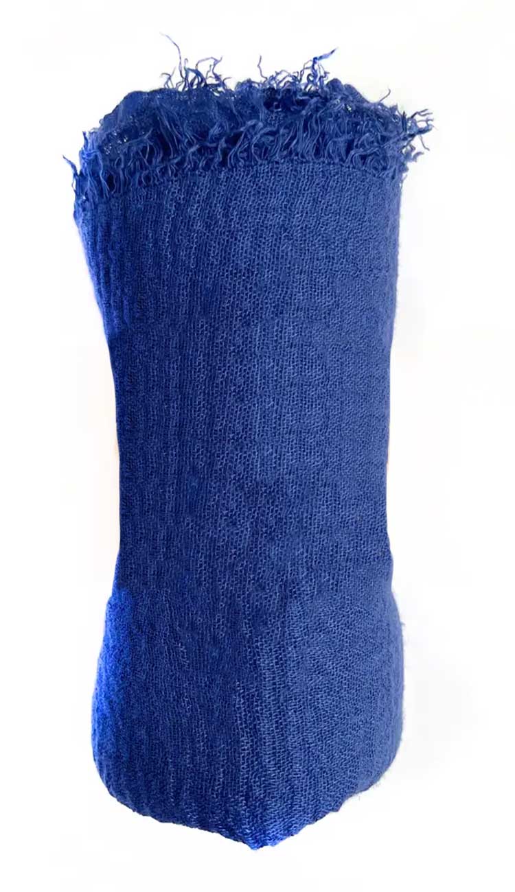 Royal Blue Boho Scarf - Paula & Chlo
