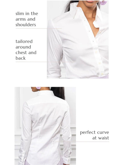 The Icon Shirt by Rochelle Behrens in white. Looking for the perfect white shirt? Here it is! Paula & Chlo - shirt details