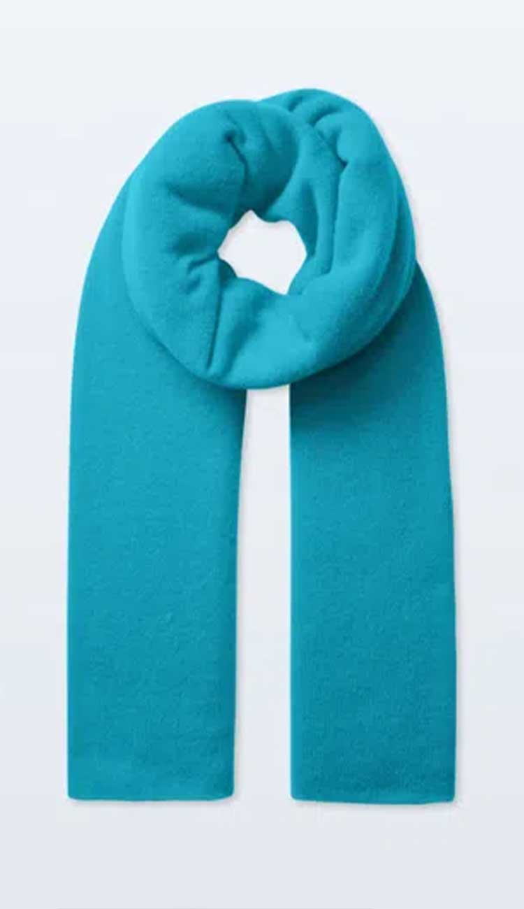 turquoise travel wrap on a white background