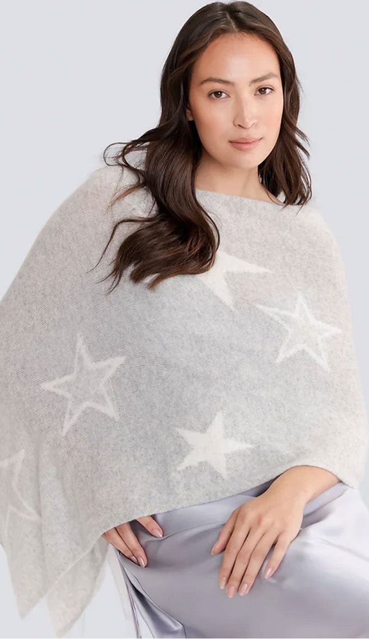 Taylor Star Topper by Alashan Cashmere - Paula & Chlo in Ash & White 