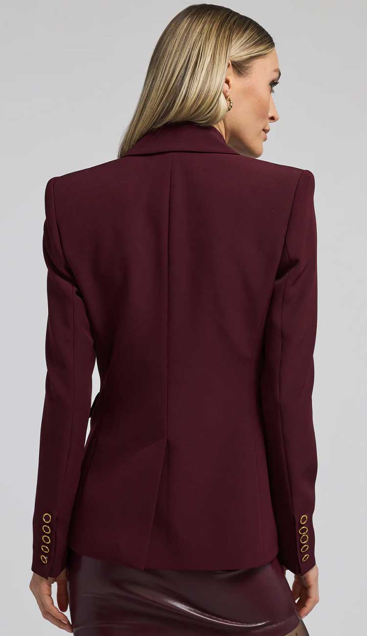 Arielle Crepe Blazer Malbec