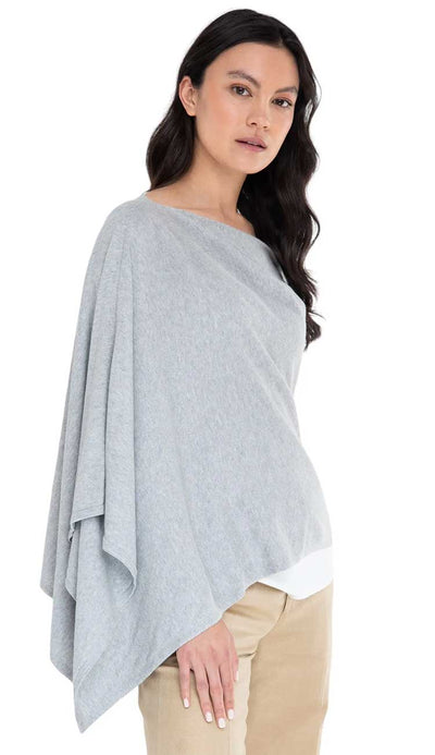 Ash Trade Wind Cashmere Blend Dress Topper Poncho by Alashan Cashmere