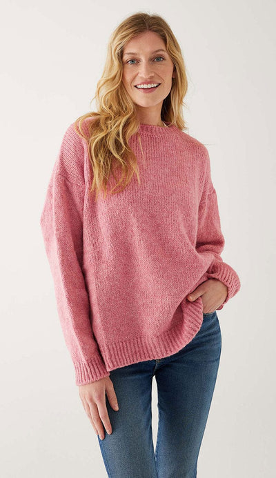 Bari Sweater in Rouge- a beautiful one-size sweater by MerSea at Paula & Chlo