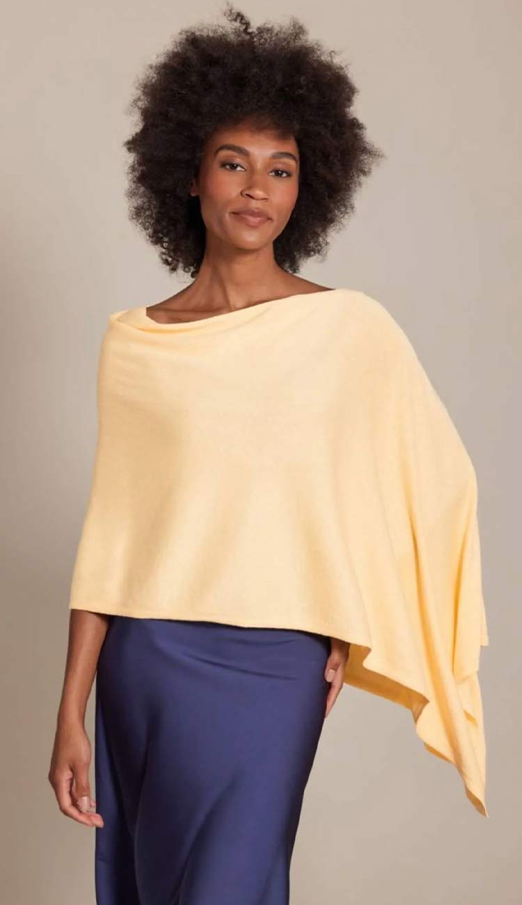 Canary TRADEWIND COTTON CASHMERE TOPPER BY ALASHAN AT PAULA AND CHLO