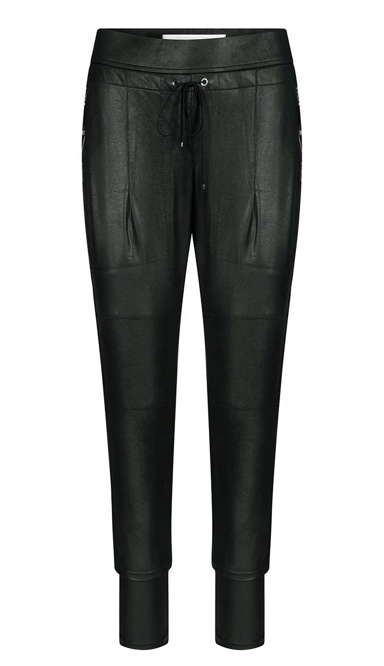 Candy Vegan Leather Pants in Dark Olive - Paula & Chlo