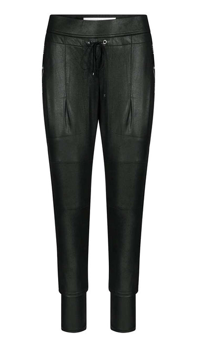 Candy Vegan Leather Pants in Dark Olive - Paula & Chlo