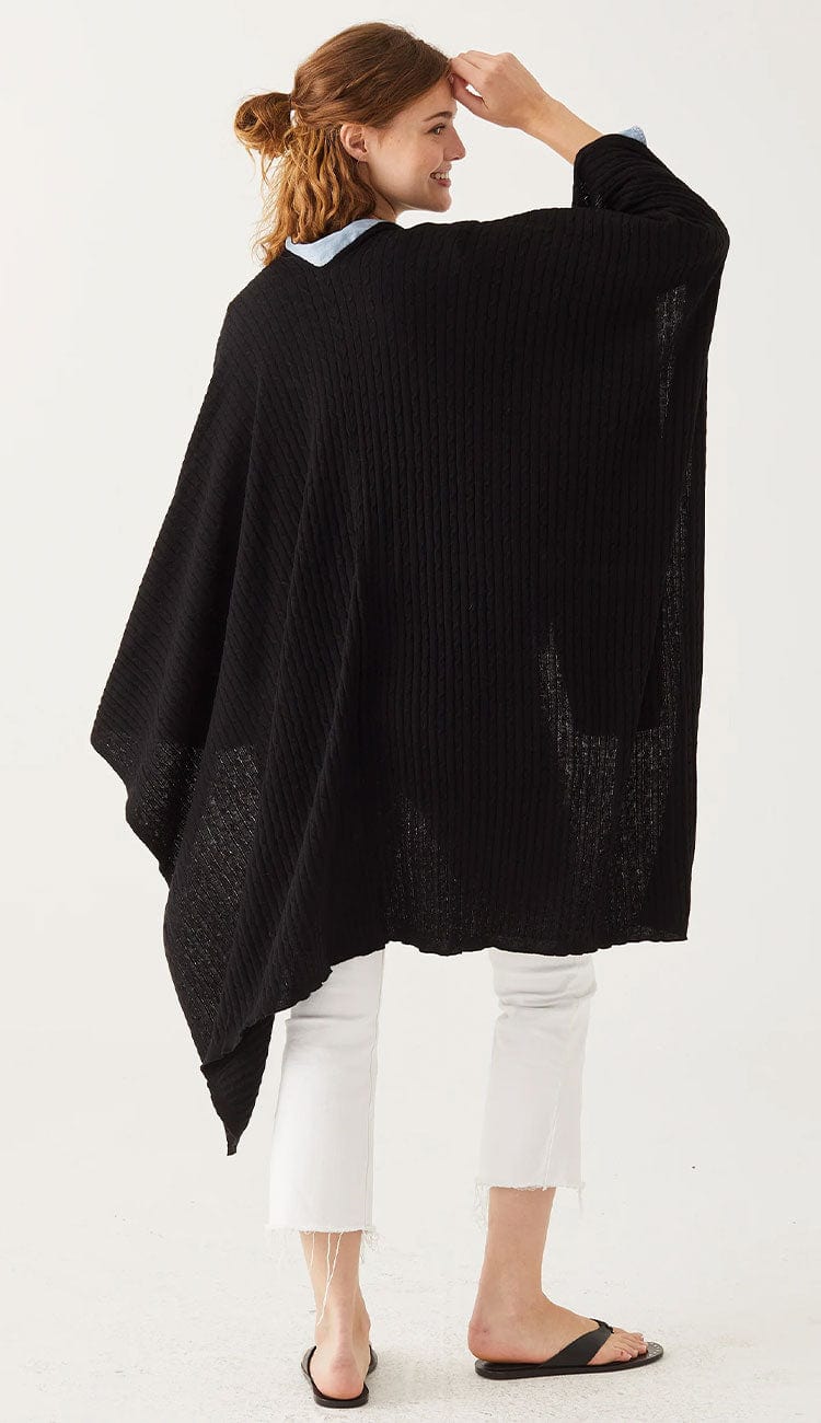Charleston wrap in black back view by MerSea - at Paula & Chlo