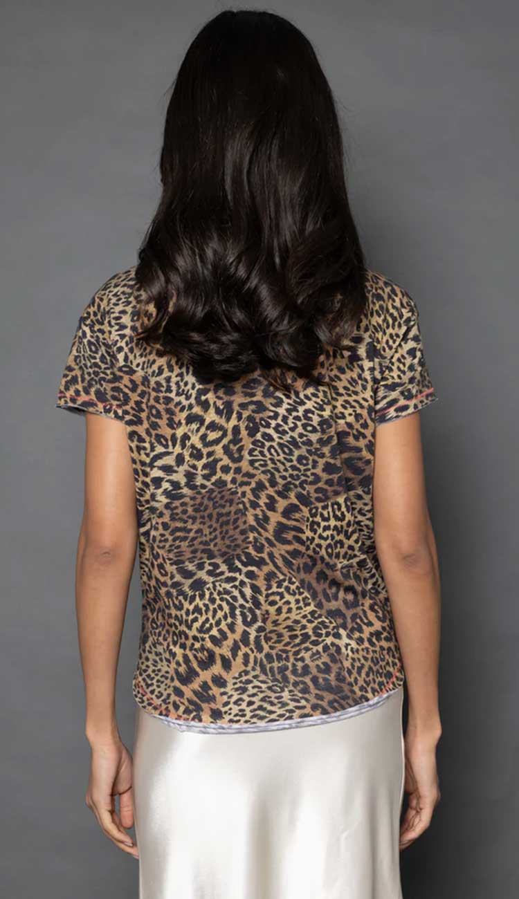 Double Down Animal print tee by Lisa Todd at Paula and Chlo