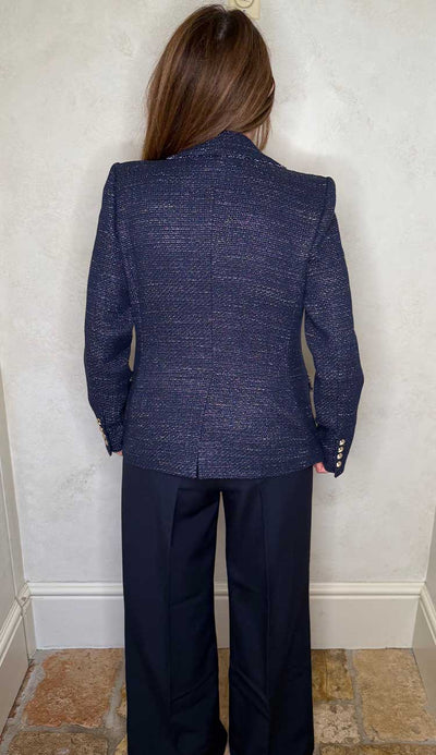 Eliza Tweed Blazer Navy and Gold by Generation Love at Paula and CHlo 