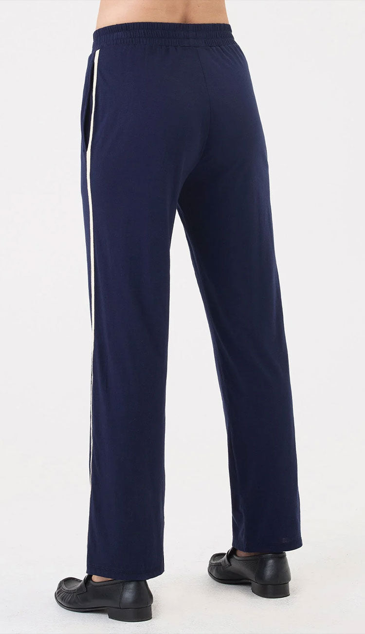 Everyday pant in navy by goldie back view