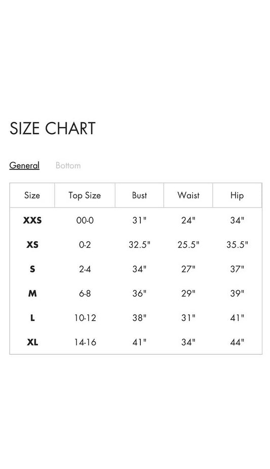 theresa satin pant size chart