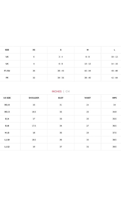goldie size chart