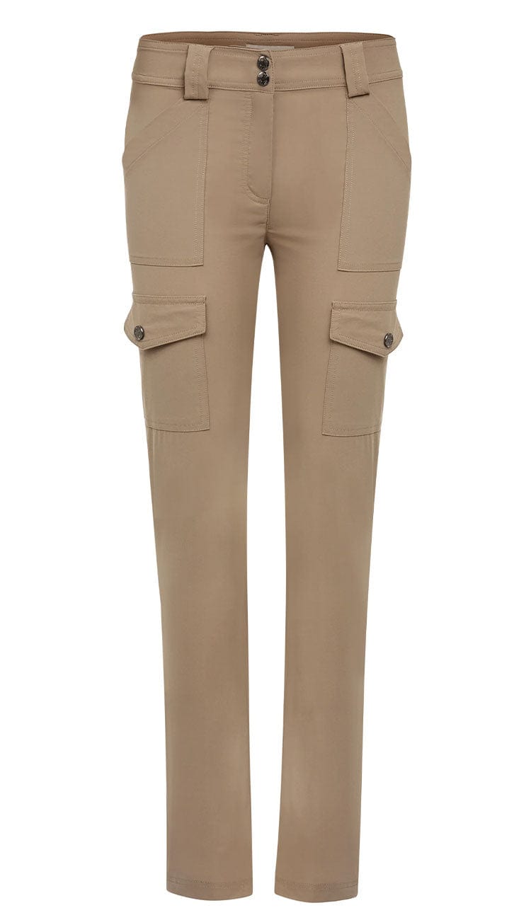 Kate Cargo Pants by Anatomie in Khaki front view at Paula & Chlo