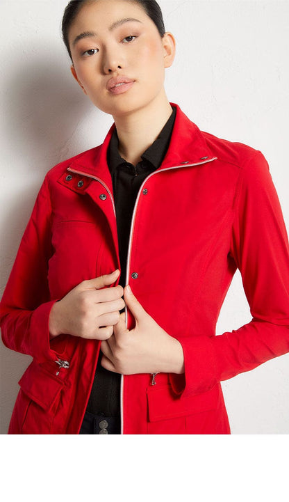 Kenya Safari Jacket Atomic Red by Anatomie | Paula & Chlo Front View