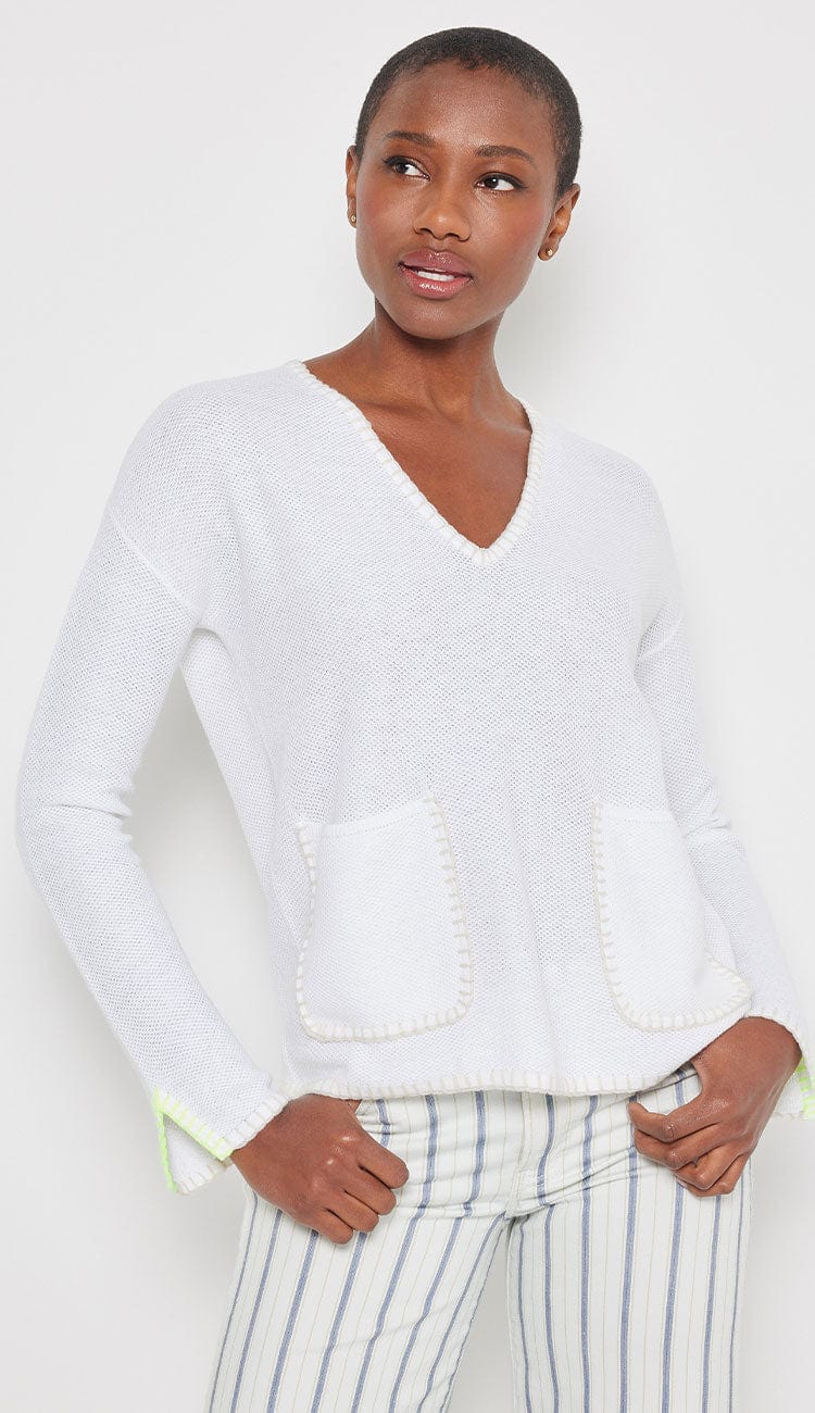 lisa todd beach lovers cotton cashmere sweater at paula and chlo