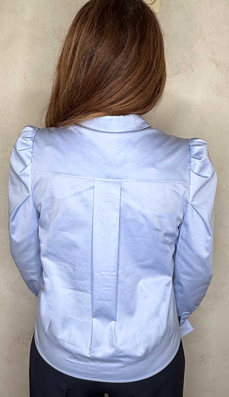 Lyra Shirt Powder Blue Generation Love | Paula and Chlo back view