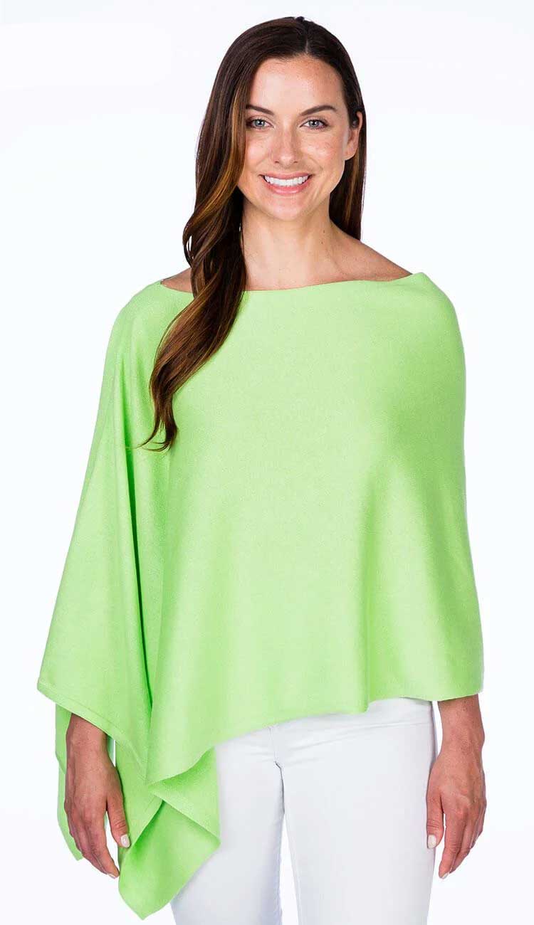 Margarita Trade Wind Cashmere Blend Dress Topper Poncho by Alashan Cashmere