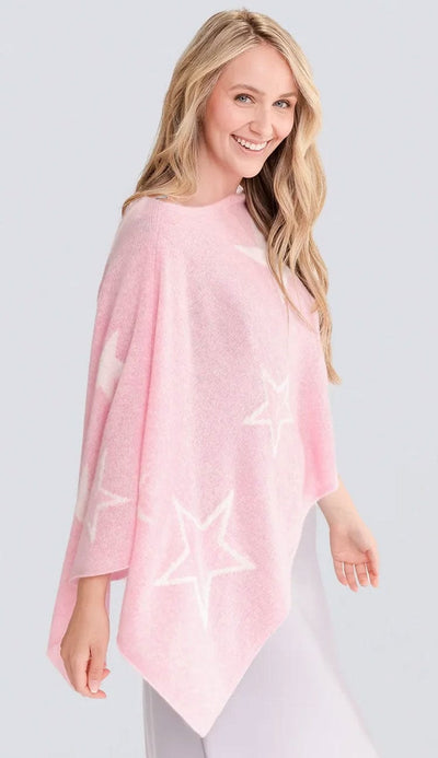 Taylor Star Topper by Alashan Cashmere - Paula & Chlo in Pink & White side view