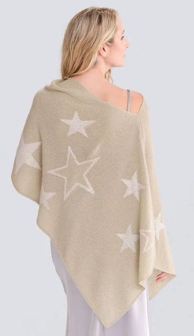 Taylor Star Topper by Alashan Cashmere - Paula & Chlo in White Sage & Cloud back view
