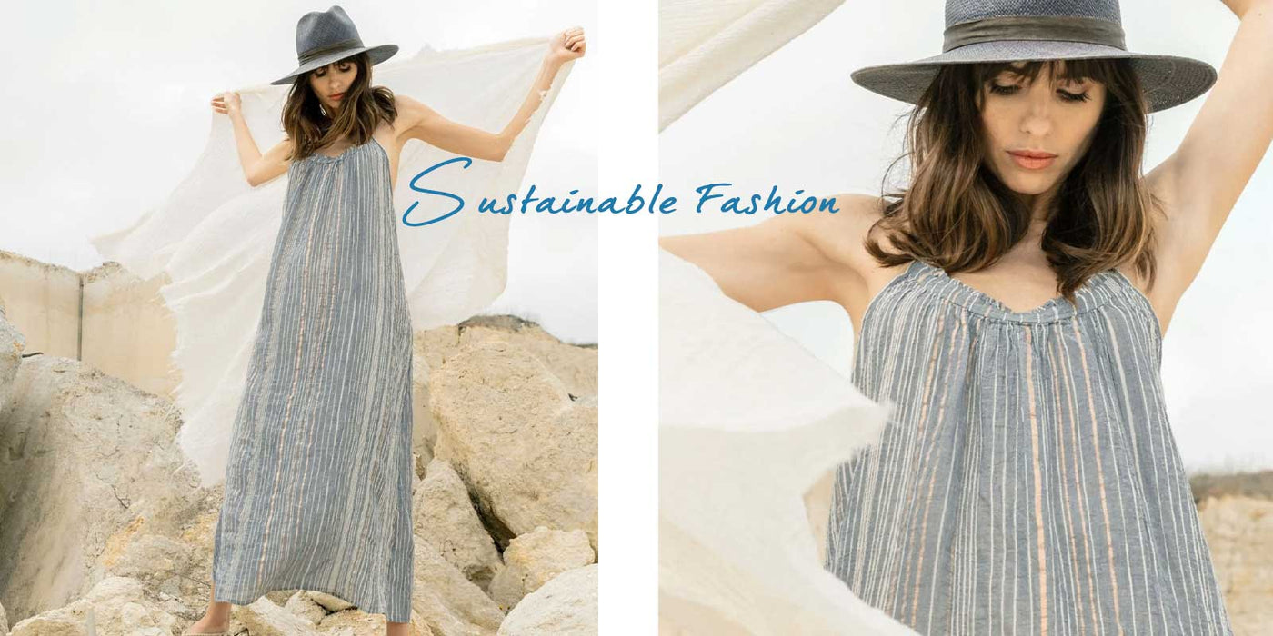 SUSTAINABLE FASHION BY THE HANDLOOM LOS ANGELES 100% Turkish Cotton - great beachwear and warm weather travel clothes - Paula & Chlo
