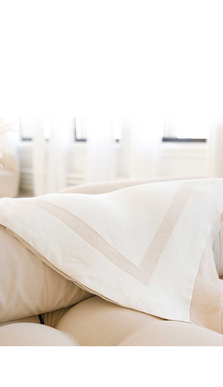 Homestead Cashmere Throw - 100% cashmere throw - Paula & Chlo