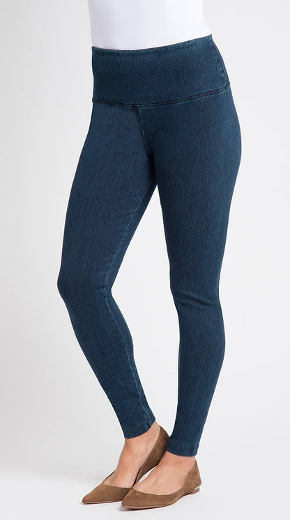 blue jean leggings