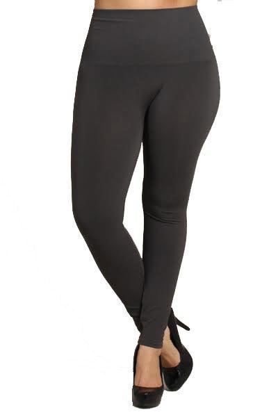 Tummy Tuck High Waist Leggings - Dark Grey