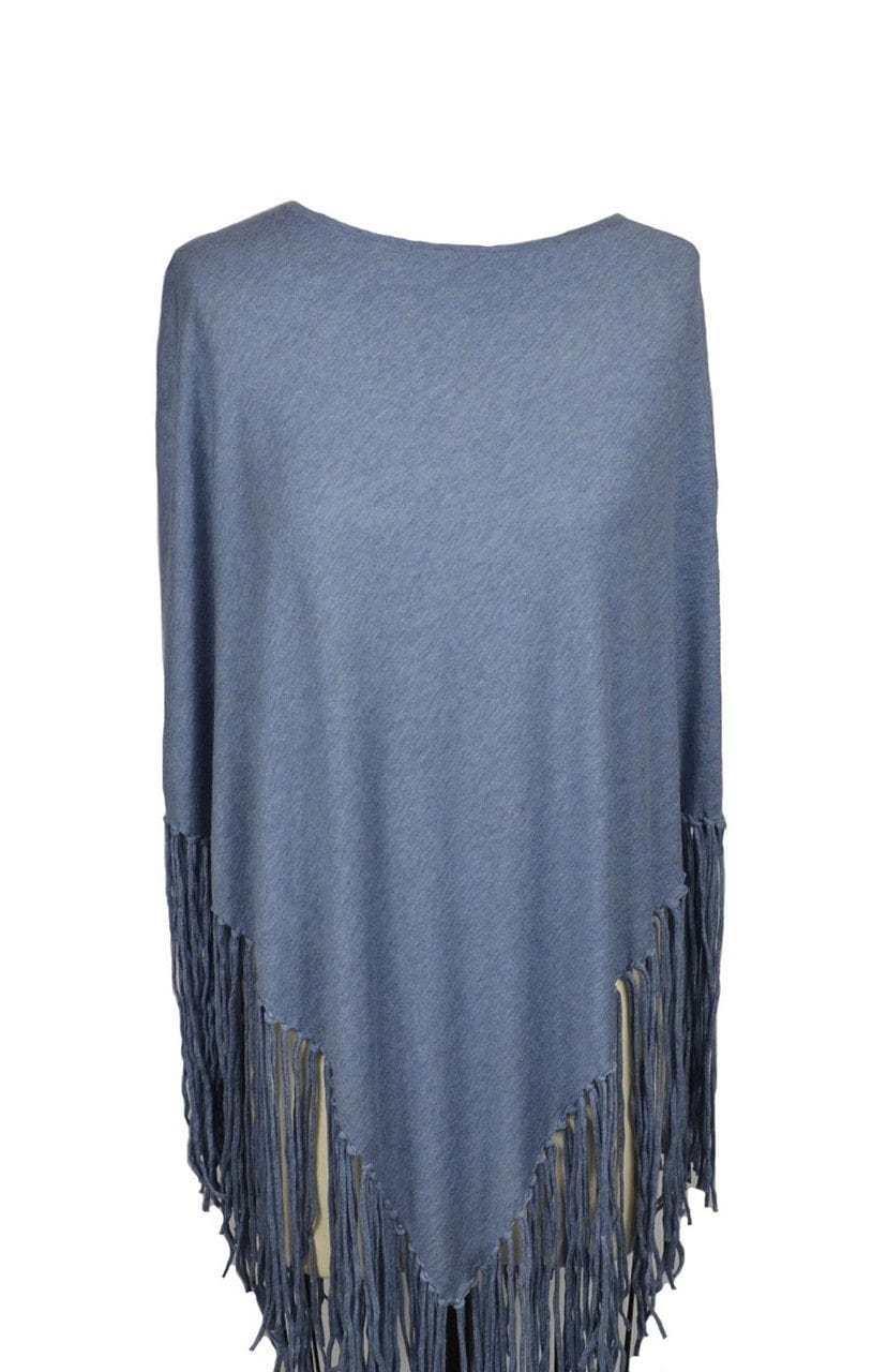 Hankie Poncho Fringe 100% Cotton