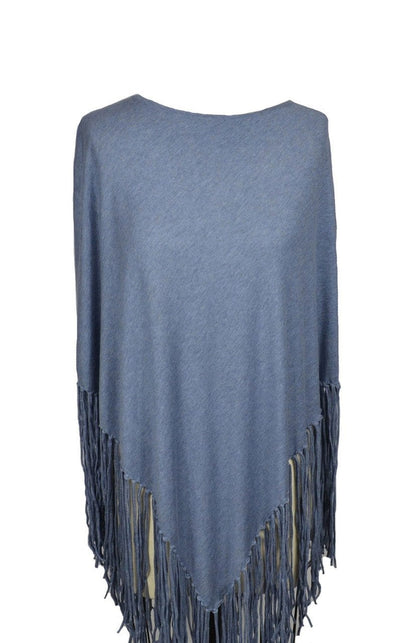 Hankie Poncho Fringe 100% Cotton