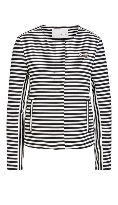 French Stripe Jersey Blazer by oui 