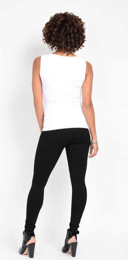 Leather Insert Legging